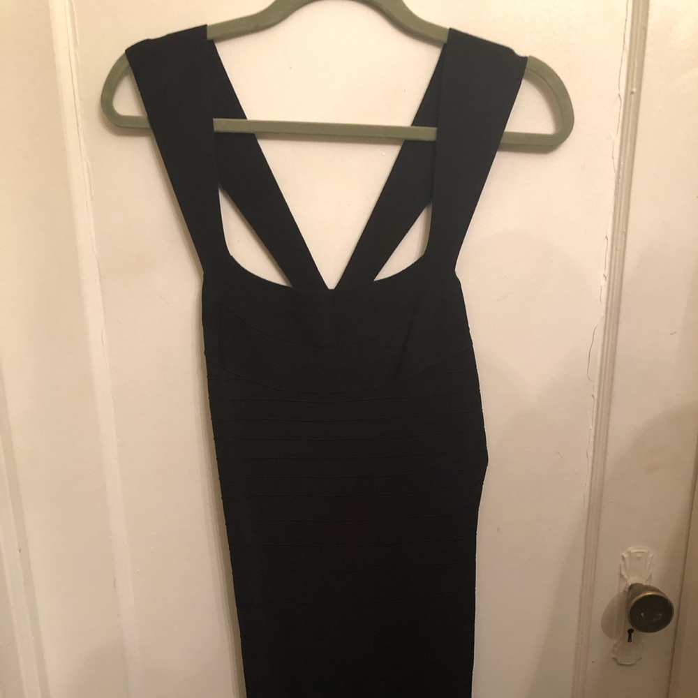 Black bandage dress